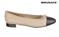 BR NADIYA CREAM BALLERINAS - Crispins Shoes