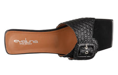 Eva Rattan Black - Crispins Shoes