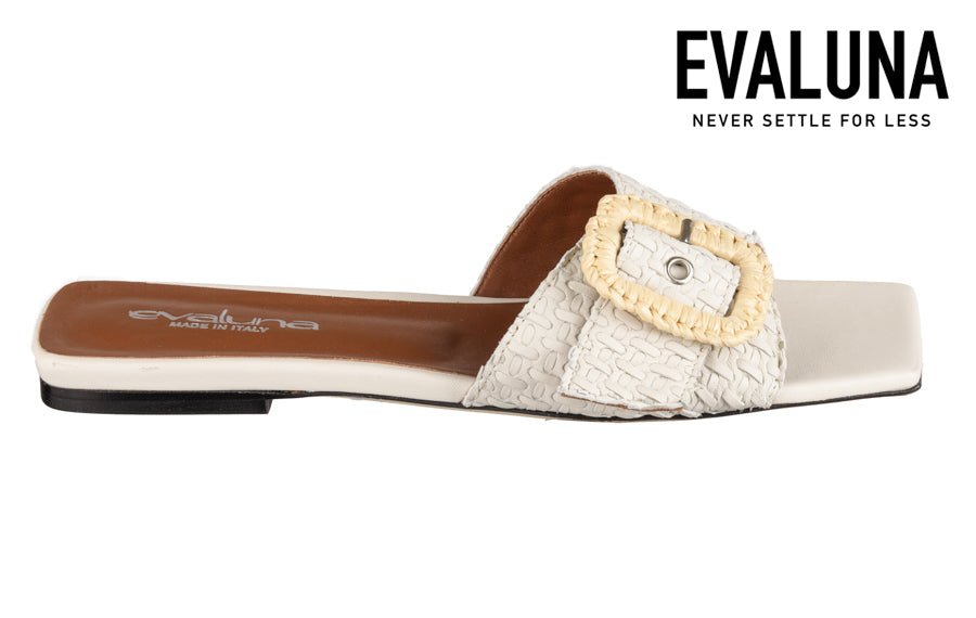 Eva Rattan Cream - Crispins Shoes
