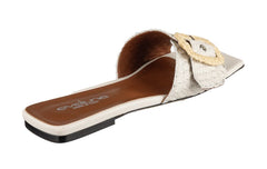 Eva Rattan Cream - Crispins Shoes