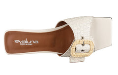 Eva Rattan Cream - Crispins Shoes