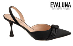 Eva Satin Black - Crispins Shoes