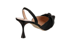 Eva Satin Black - Crispins Shoes