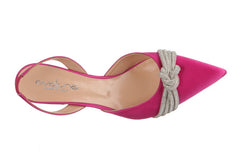 Eva Satin Fuschia - Crispins Shoes
