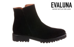 EVA SIMPLE BLACK ANKLE BOOTS - Crispins Shoes