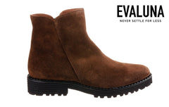 EVA SIMPLE BROWN ANKLE BOOTS - Crispins Shoes