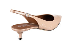 Eva Sling Nude Patent - Crispins Shoes