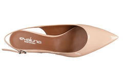 Eva Sling Nude Patent - Crispins Shoes