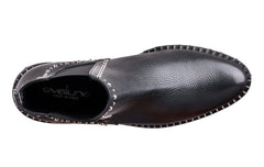 EVA STUDS BLACK ANKLE BOOTS