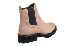 EVA STUDS TAUPE ANKLE BOOTS - Crispins Shoes