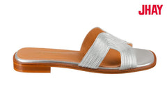 Hay Pleat Silver - Crispins Shoes