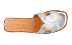 Hay Pleat Silver - Crispins Shoes