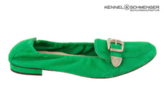 KEN KALO GREEN BALLERINAS - Crispins Shoes