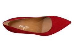 Mdf Pear Red Suede - Crispins Shoes