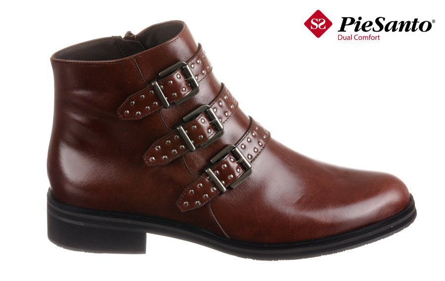 PIE BLONDIE BROWN ANKLE BOOTS - Crispins Shoes