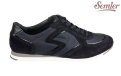 Sem Zigzag Navy - Crispins Shoes