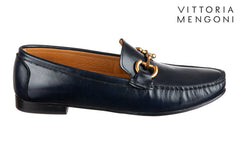 Vm Croco Navy - Crispins Shoes