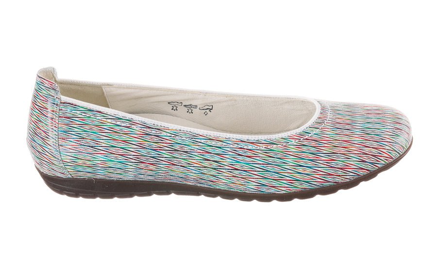 WAL SLIDE MULTI BALLERINAS - Crispins Shoes