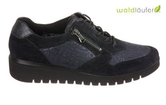 Wal Texture Navy - Crispins Shoes