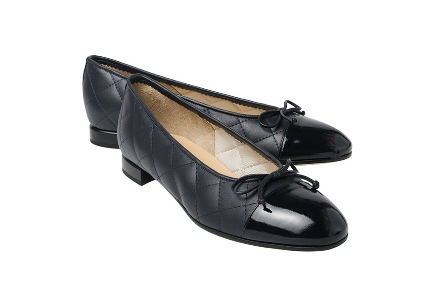 BR NADIYA NAVY BALLERINAS - Crispins Shoes