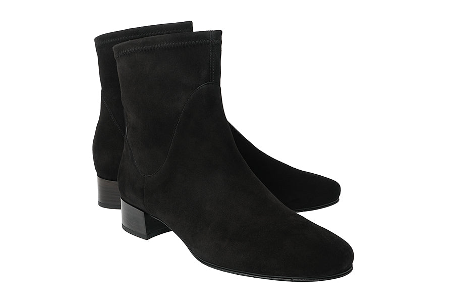 BR SOFTER BLACK ANKLE BOOTS
