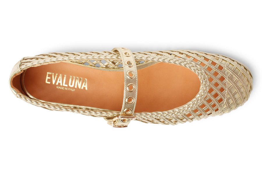 EVA BRUNETTE GOLD - Crispins Shoes