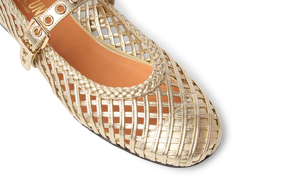 EVA BRUNETTE GOLD - Crispins Shoes