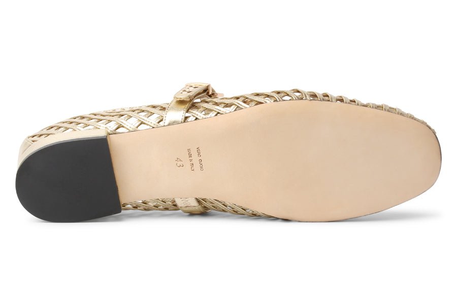 EVA BRUNETTE GOLD - Crispins Shoes