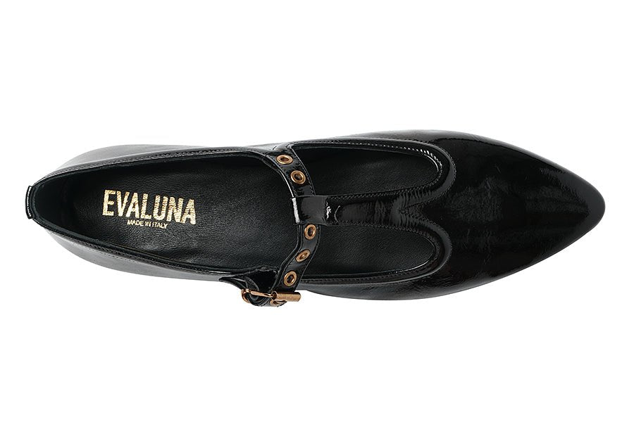EVA ZORA BLACK BALLERINAS - Crispins Shoes