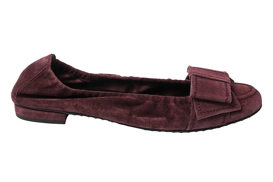 KEN FINN BURGUNDY BALLERINAS - Crispins Shoes