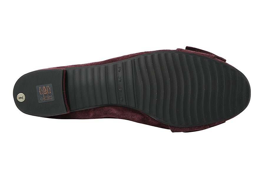 KEN FINN BURGUNDY BALLERINAS - Crispins Shoes