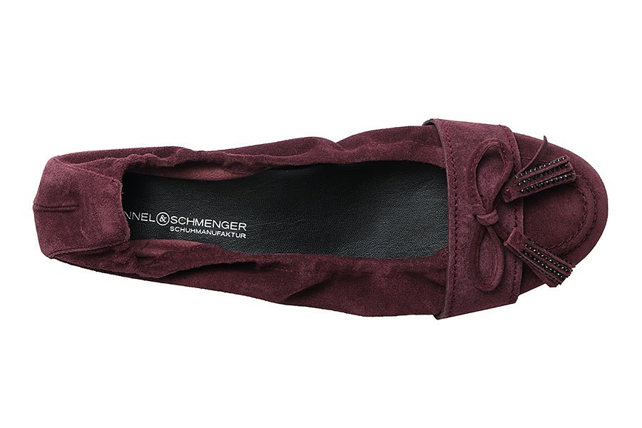 KEN NOELLE BURGNDY BALLERINAS - Crispins Shoes