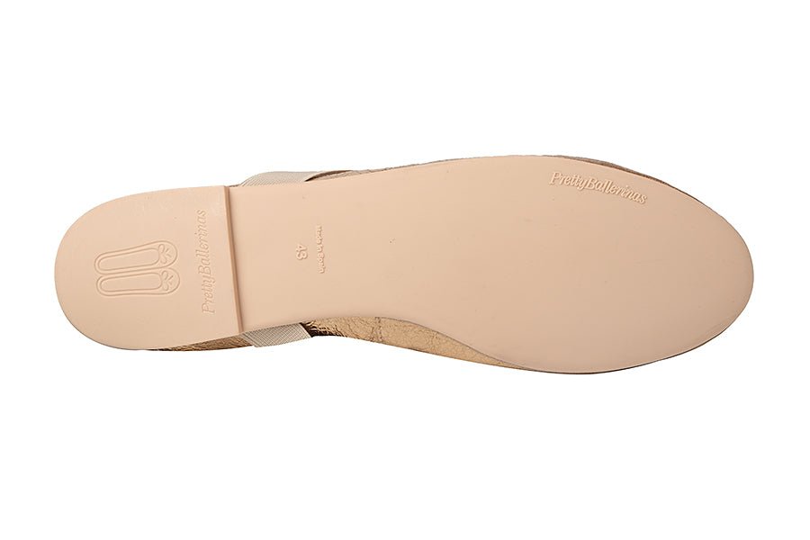 PB NICKS GOLD BALLERINAS - Crispins Shoes