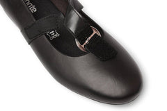 Remonte GUAVA BLACK Leather Flats - Crispins Shoes